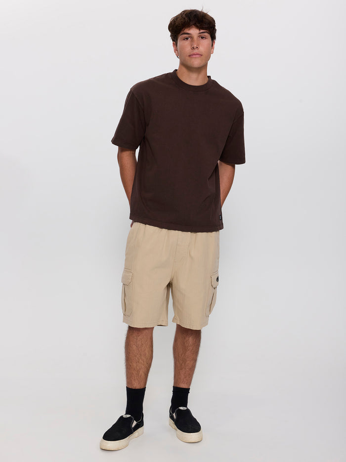 Bueno Elastic Cargo Short - Stone 26