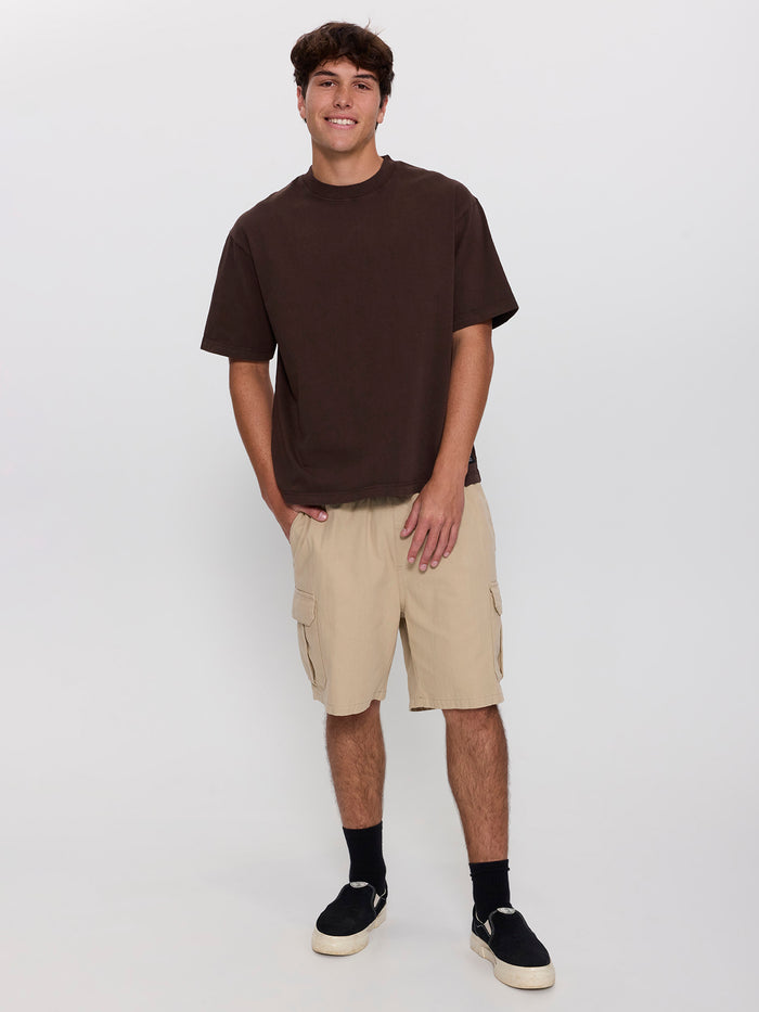 Bueno Elastic Cargo Short - Stone 26
