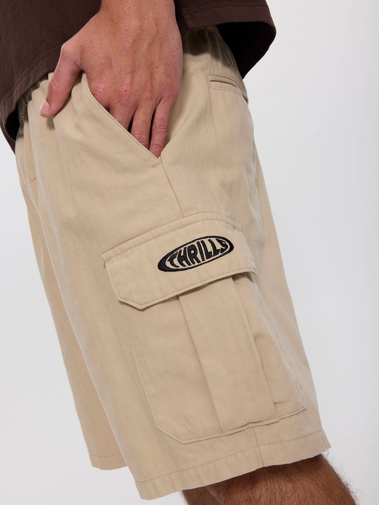 Bueno Elastic Cargo Short - Stone 26