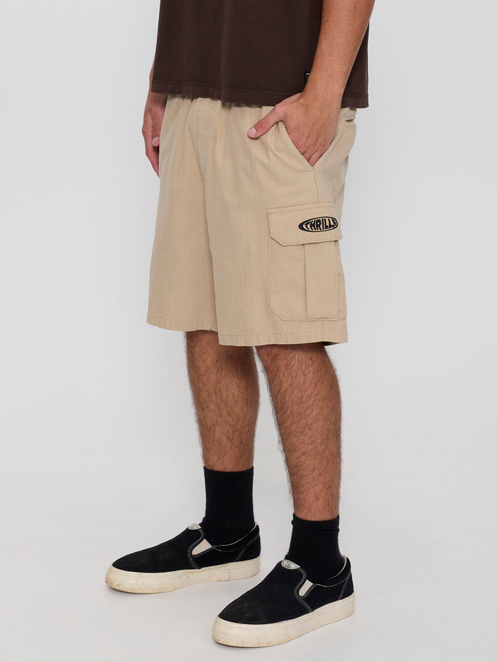 Bueno Elastic Cargo Short - Stone 26