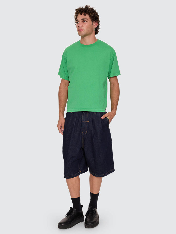 Chaos Barrel Leg Denim Balloon Baggy Short - Raw Indigo 26