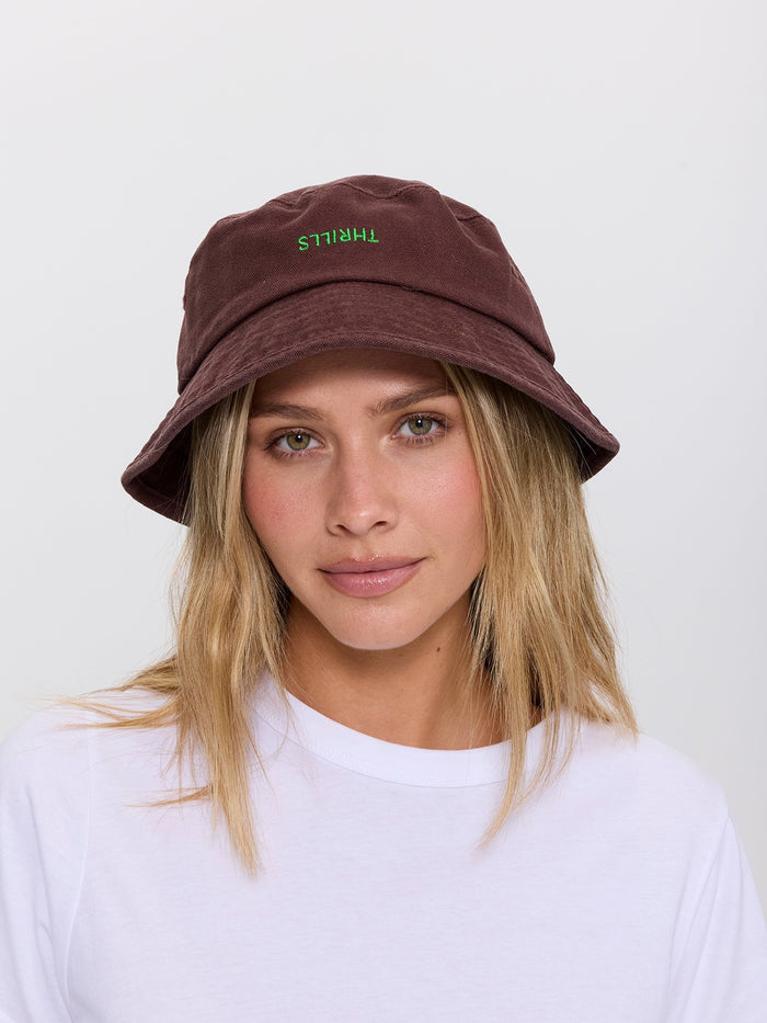 Minimal Thrills Bucket Hat - Orchard Brown One Size