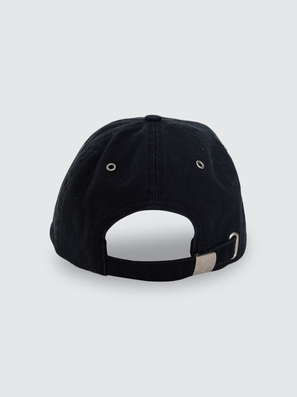 Staggered 6 Panel Cap - Black One Size
