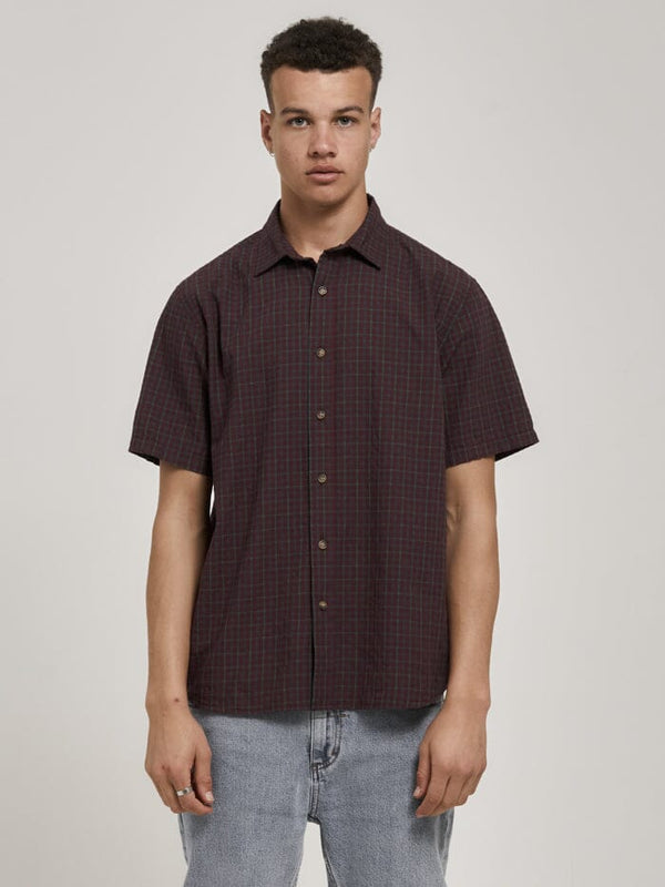 Higher Magic Check Short Sleeve Shirt - Fig