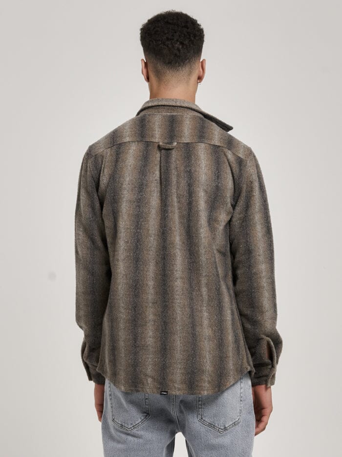 Prairie Long Sleeve Flannel - Dark Charcoal