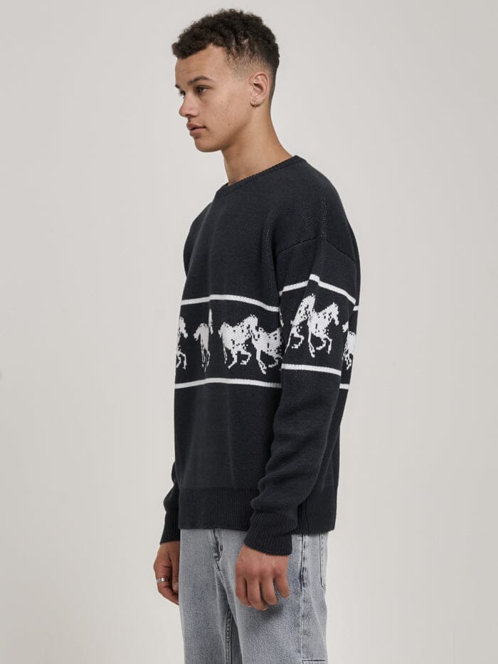 Chariot Crew Knit - Total Eclipse