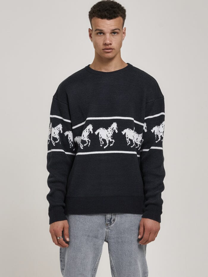 Chariot Crew Knit - Total Eclipse