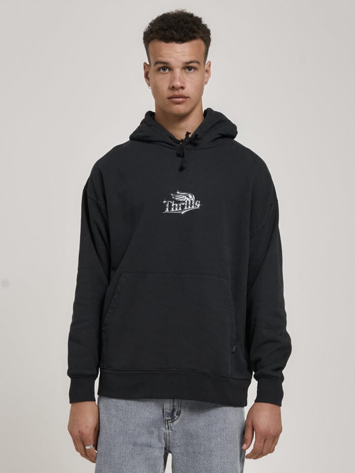 Chrome Smith Slouch Pull On Hood - Twilight Black