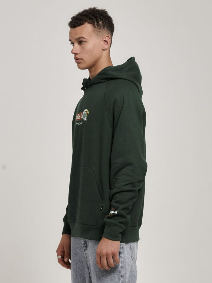 Heavy Strength Raglan Pull On Hood - Sycamore