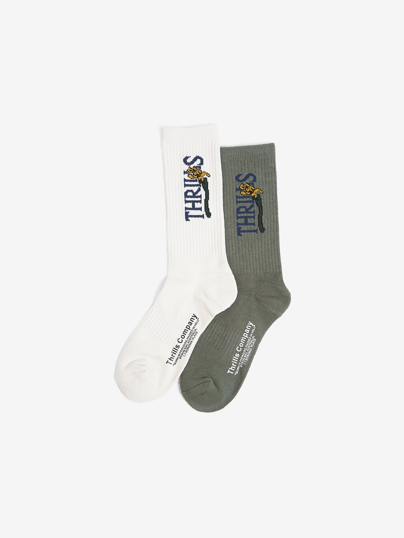 Flowershop 2 Pack Sock - Sea Spray - Heritage White One Size