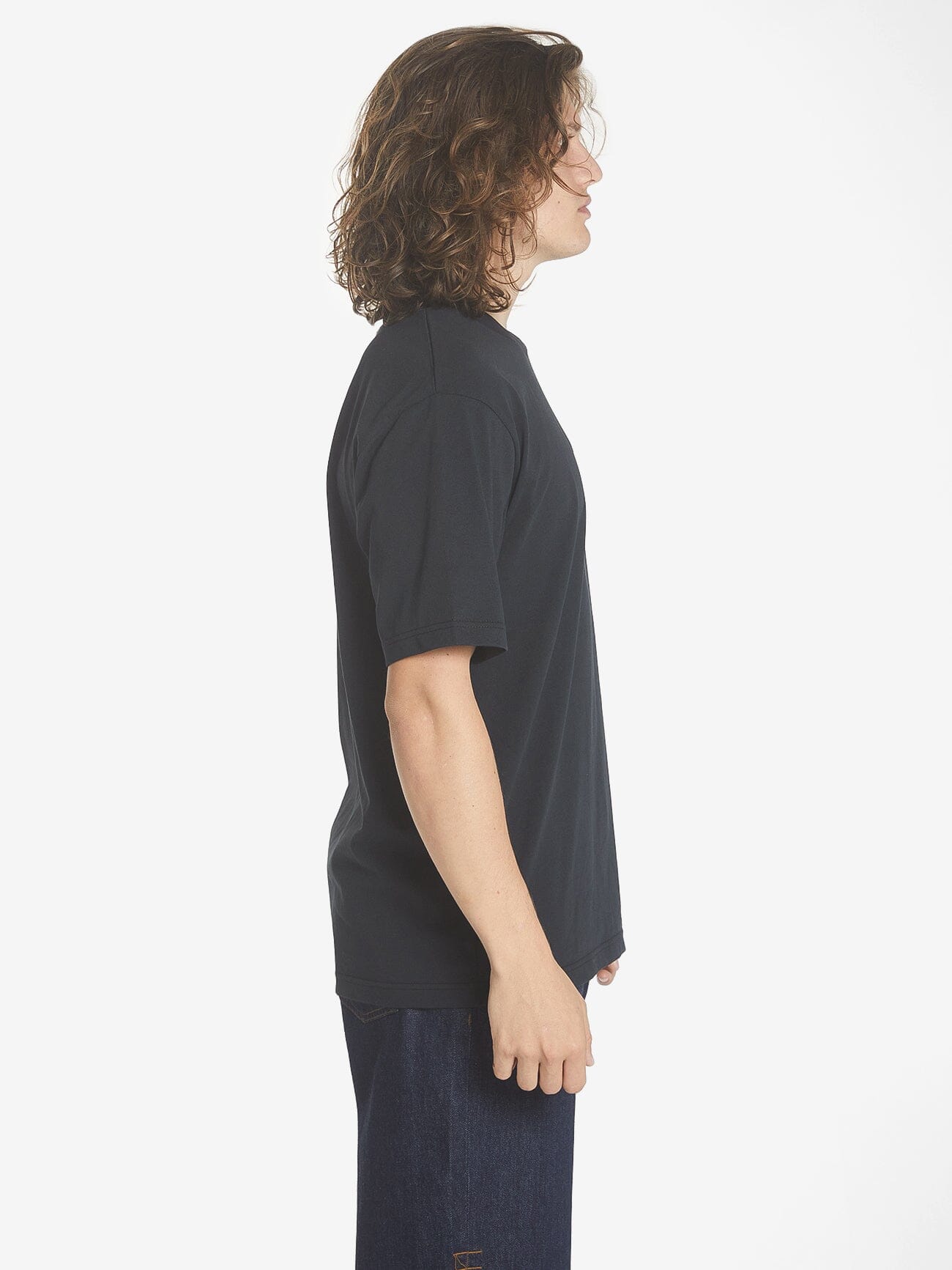 Sphere Embro Oversize Fit Tee - Washed Black XS