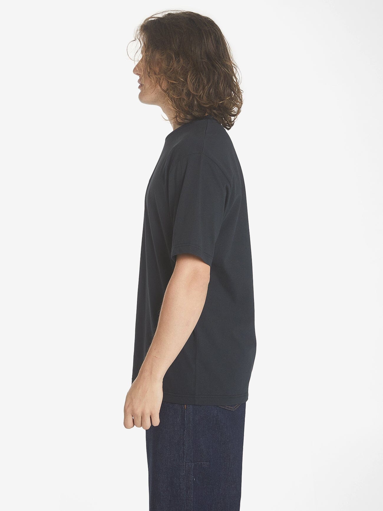 Sphere Embro Oversize Fit Tee - Washed Black XS