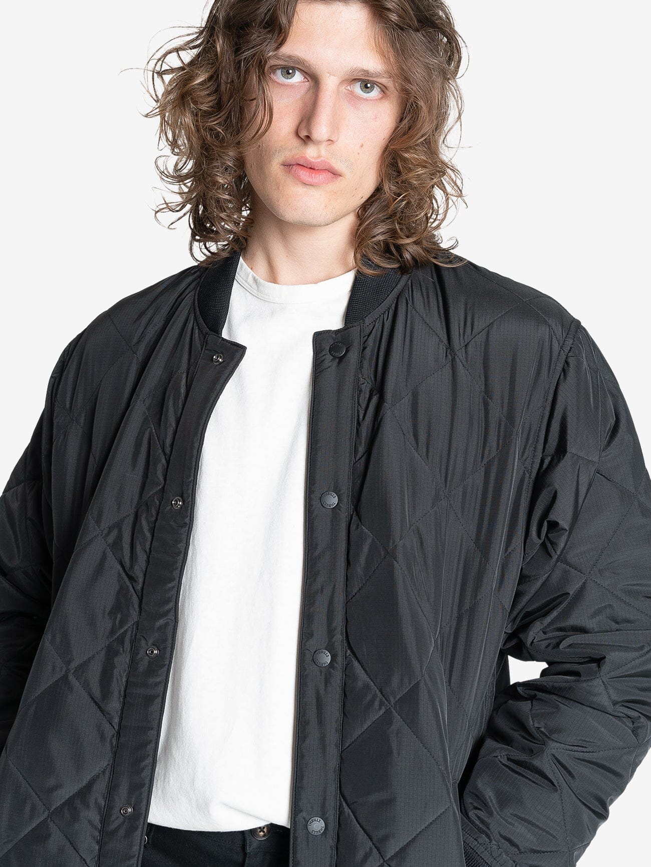 Minimal Thrills Quilt Work Jacket - Black XS