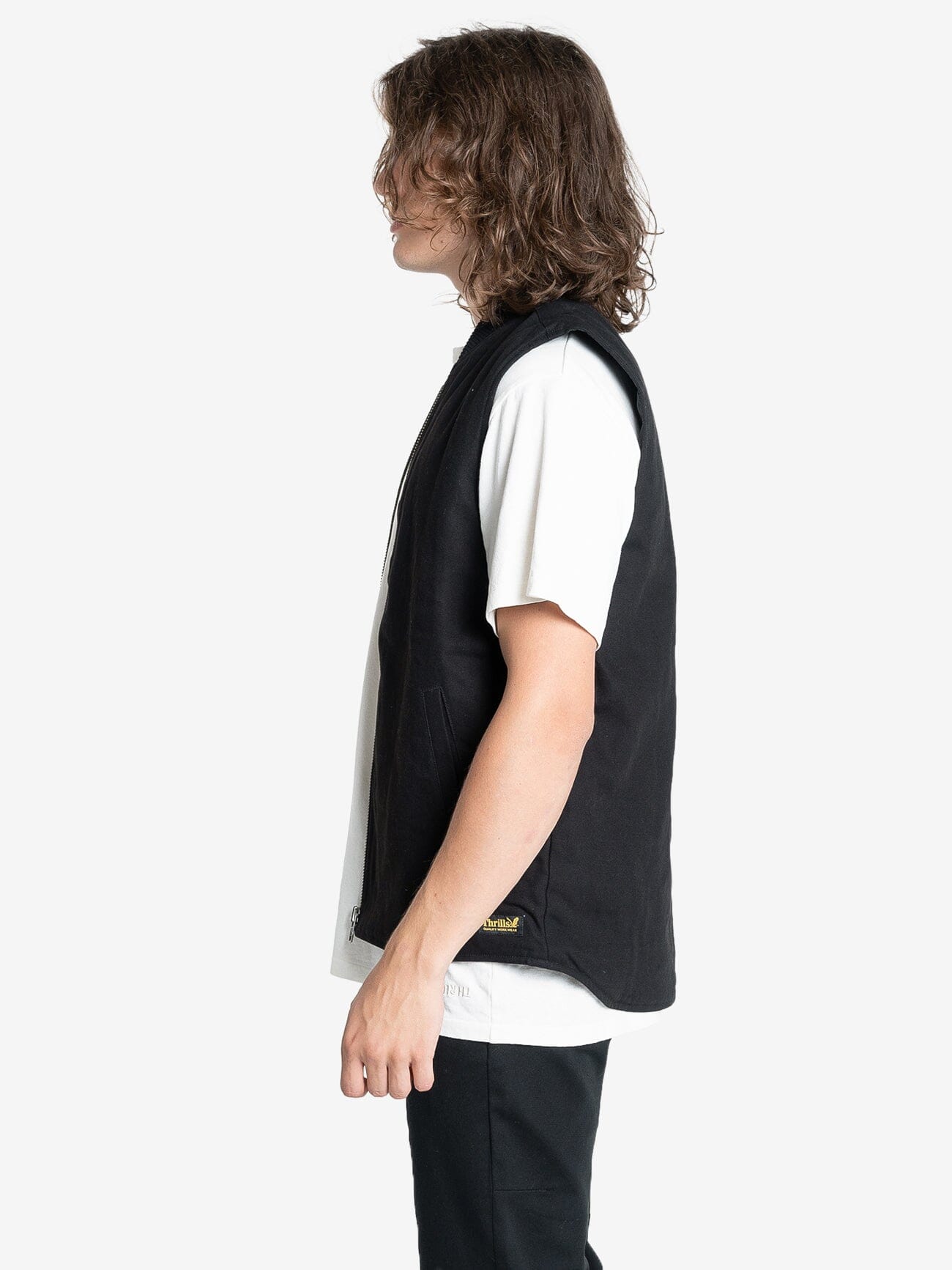 Thrills Union Vest - Black XS