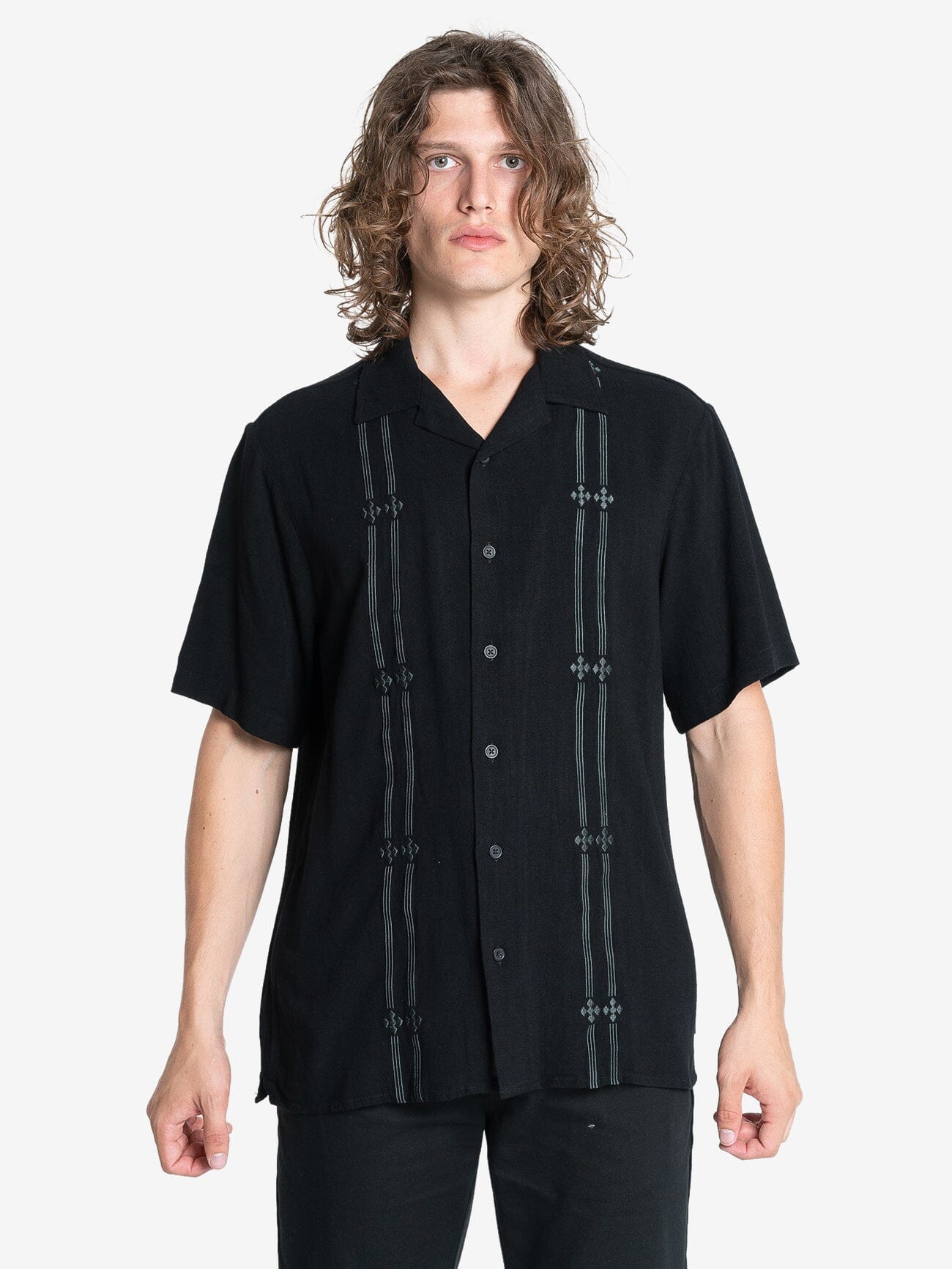 Arch Bowling Shirt - Black XS