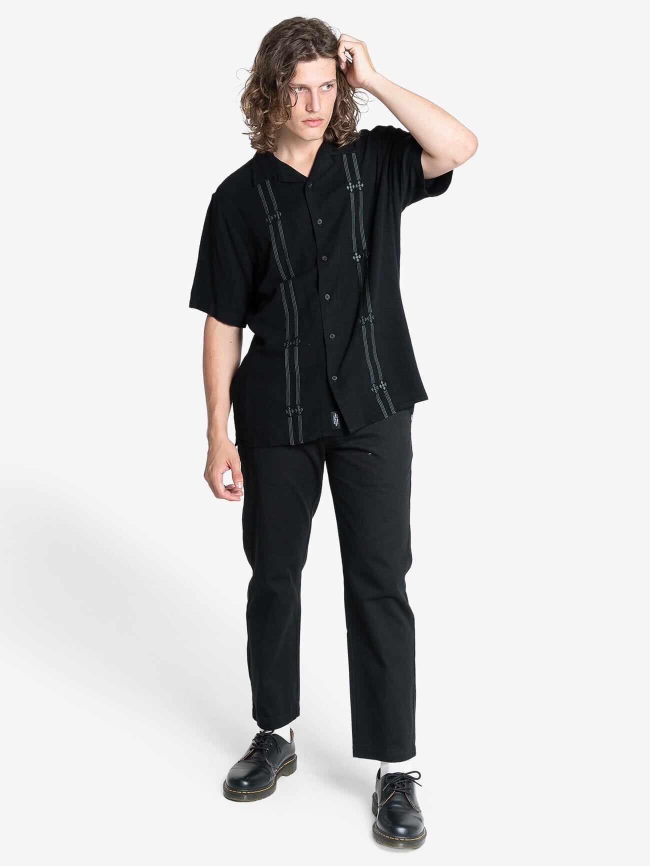 Arch Bowling Shirt - Black XS