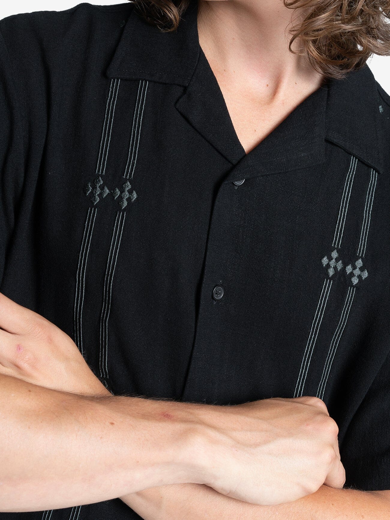 Arch Bowling Shirt - Black XS