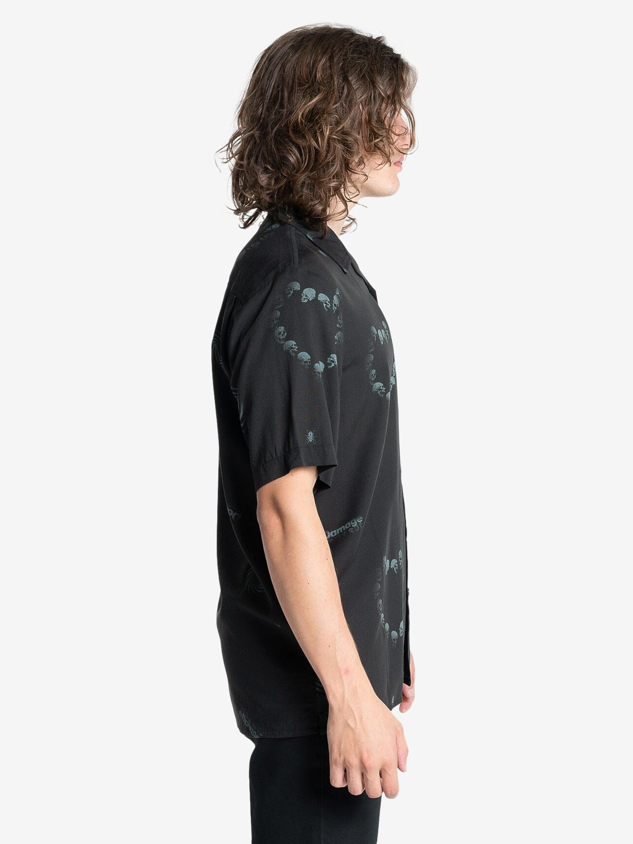 Controlled Damage Bowling Shirt - Black XS