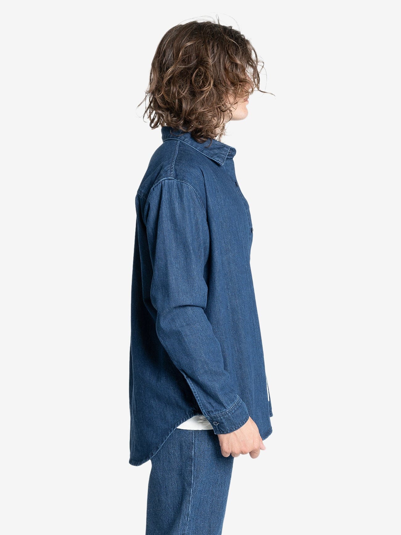 Canyon Long Sleeve Shirt - Double Indigo Rinse XS