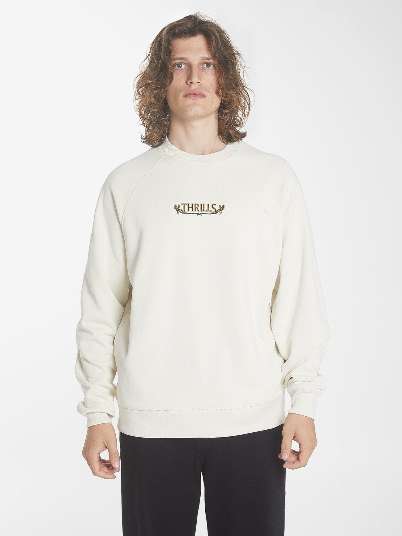 Flowershop Oversize Raglan Crew - Heritage White XS