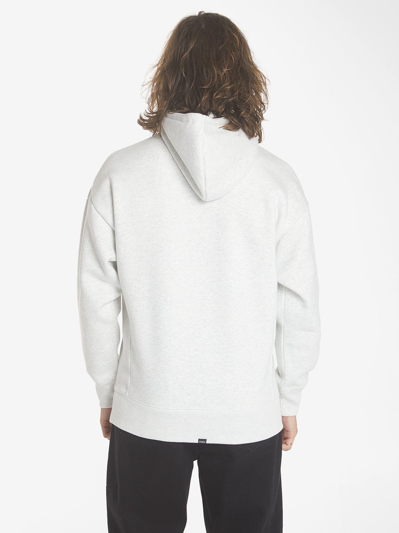 Full Ride Slouch Pull On Hood - White Marle XS