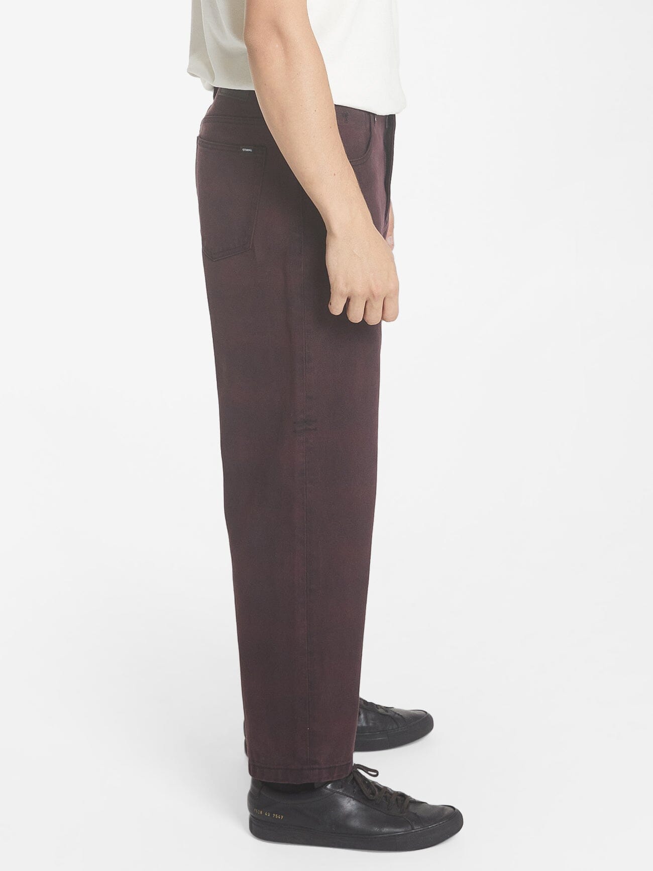 Big Slacker Barrio Check Denim Jean - Deep Plum 28