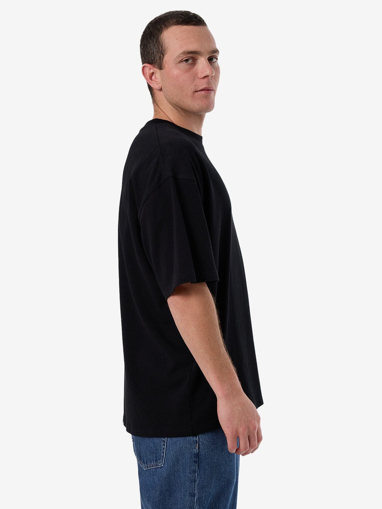Superior Thrills Box Fit Oversize Tee - Black XS