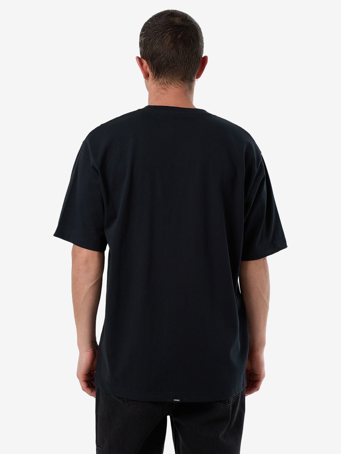 Fortune Favors Embro Oversize Fit Tee - Washed Black XS