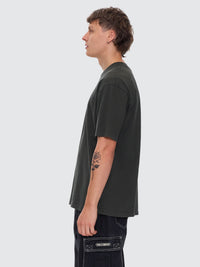 Fortune Favors Embro Oversize Fit Tee - Oil Green