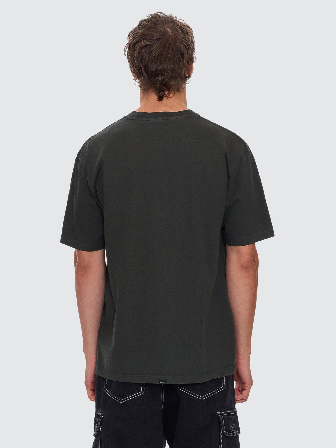 Fortune Favors Embro Oversize Fit Tee - Oil Green XS