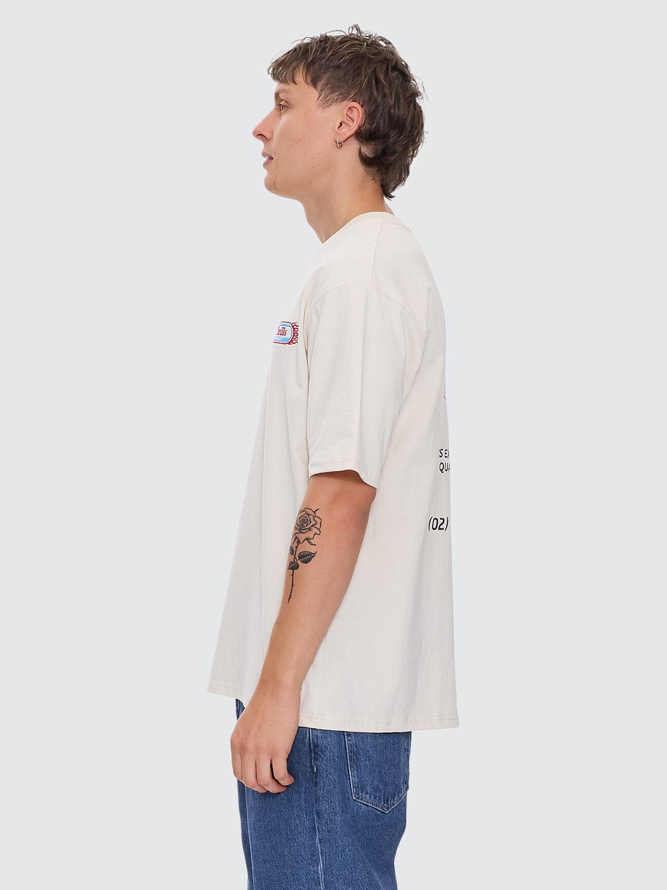 Beginning Anarchy Oversize Fit Tee - Heritage White XS