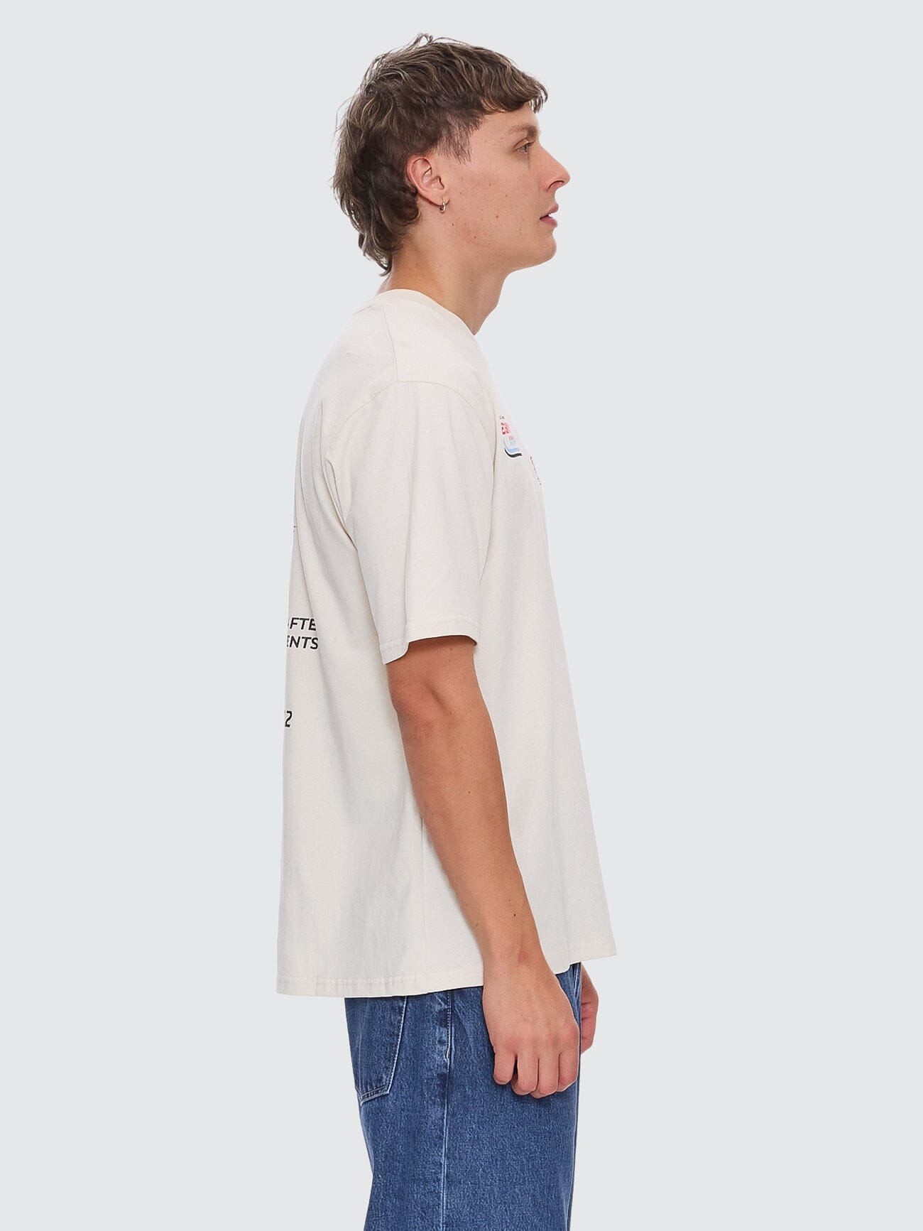 Beginning Anarchy Oversize Fit Tee - Heritage White XS
