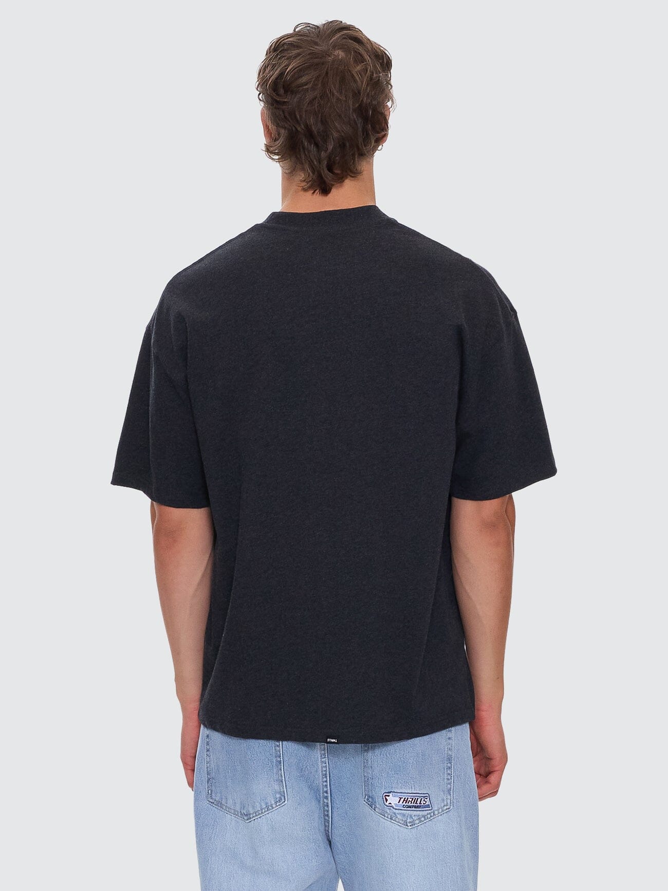 Legacy Box Fit Oversize Tee - Black Marle XS