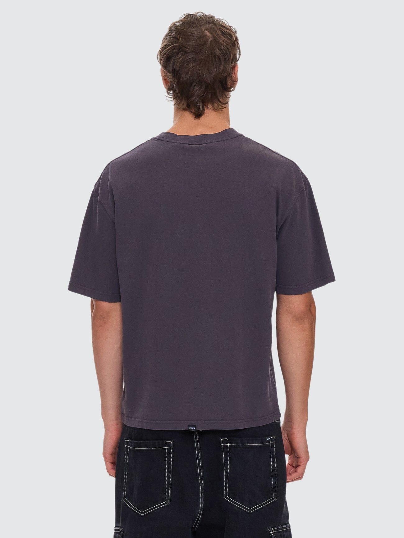 Nocturnal Box Fit Oversize Short Tee - Dark Charcoal XS