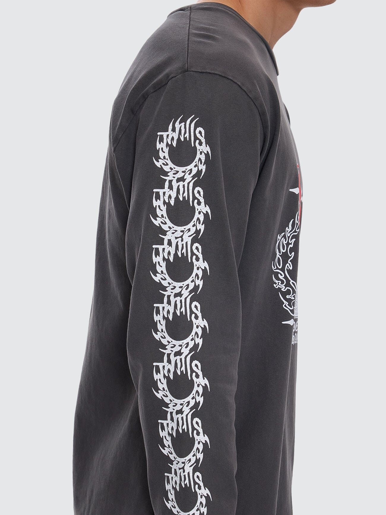 Peaceful Chaos Oversize Fit Long Sleeve Tee - Merch Black XS