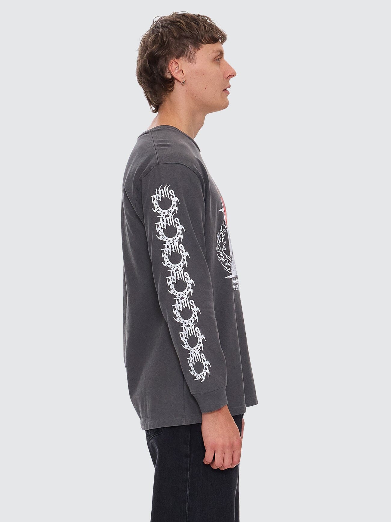 Peaceful Chaos Oversize Fit Long Sleeve Tee - Merch Black XS