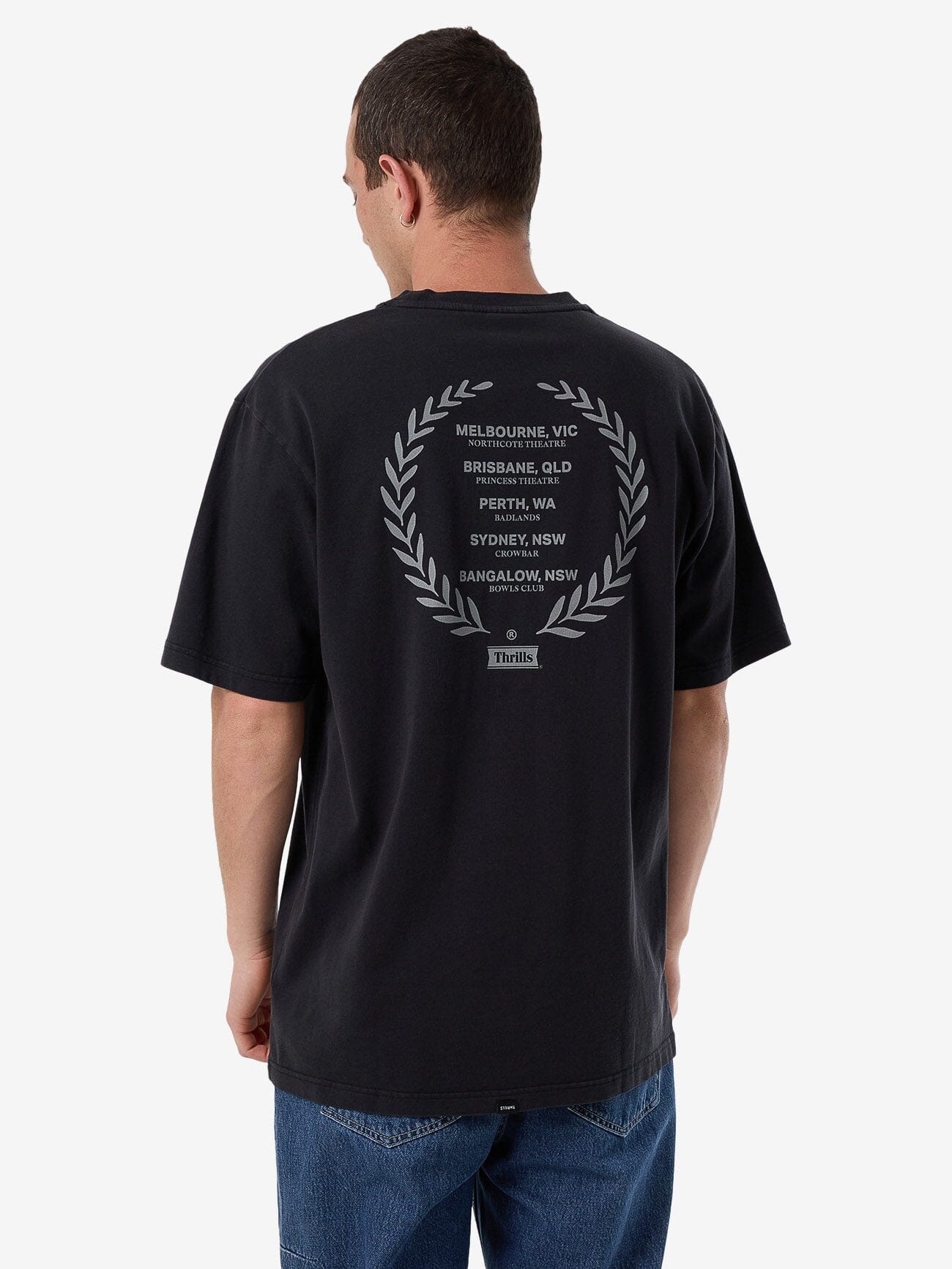 Speed Tour Oversize Fit Tee - Washed Black XS