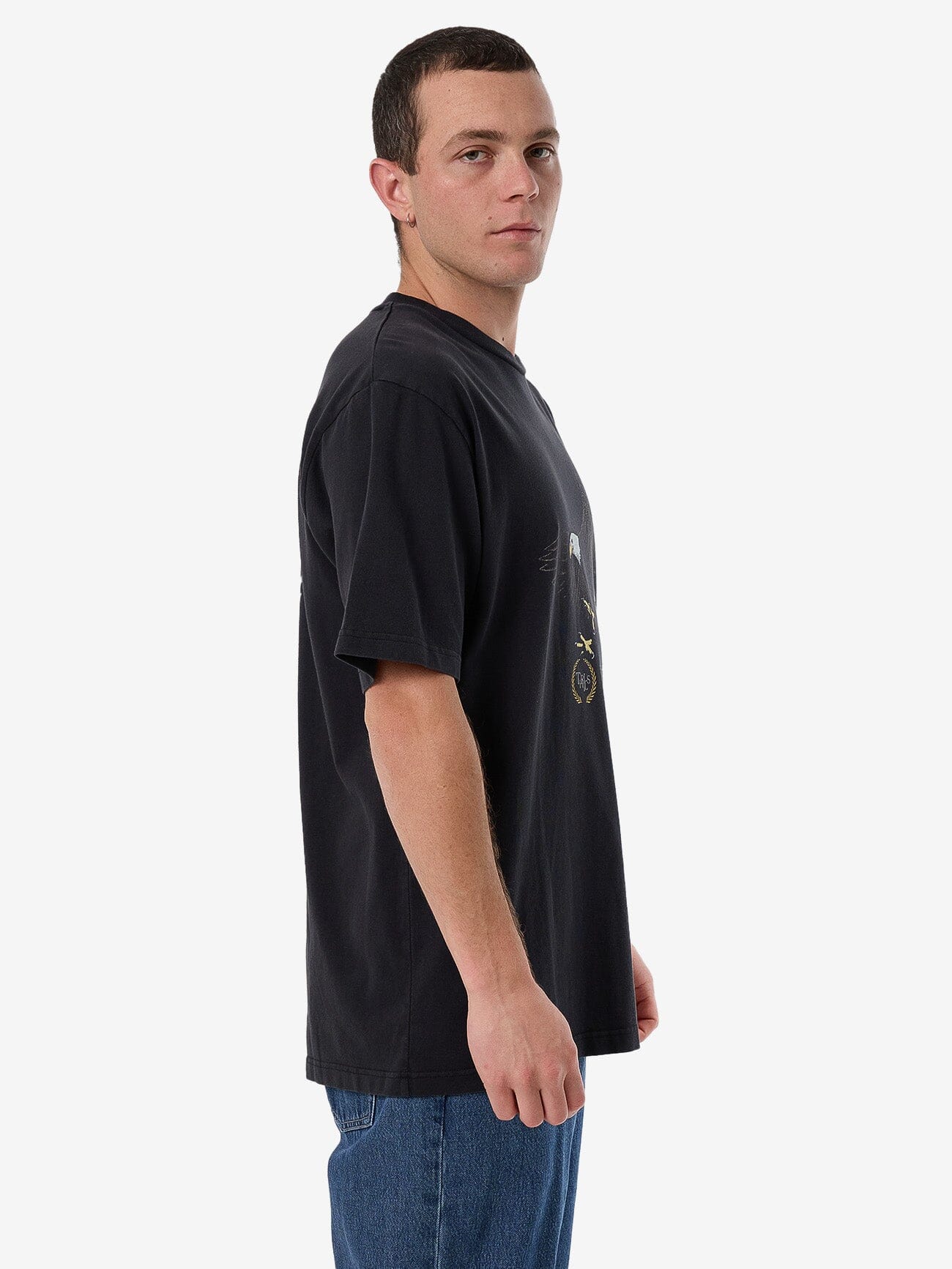Speed Tour Oversize Fit Tee - Washed Black XS