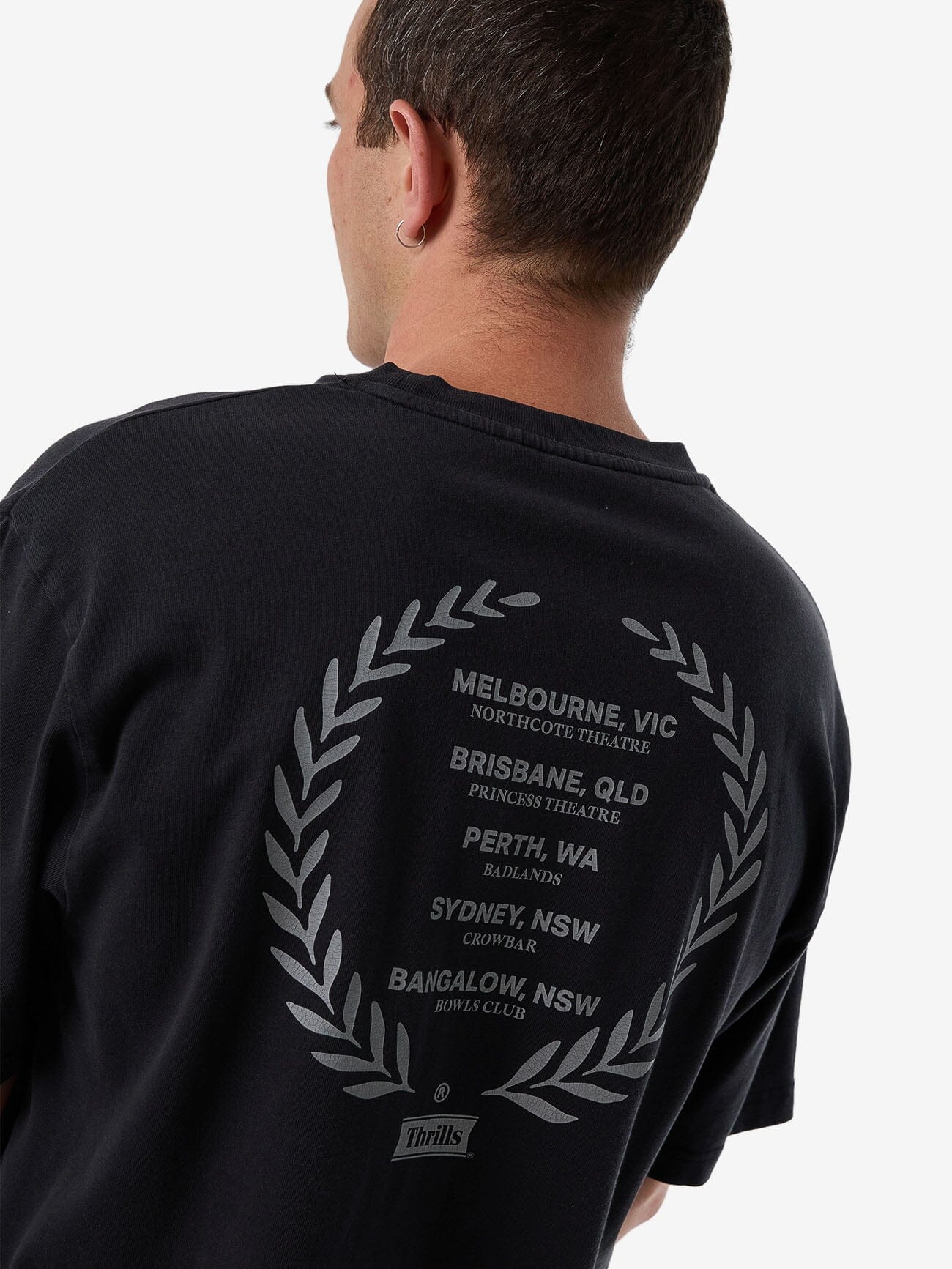 Speed Tour Oversize Fit Tee - Washed Black XS