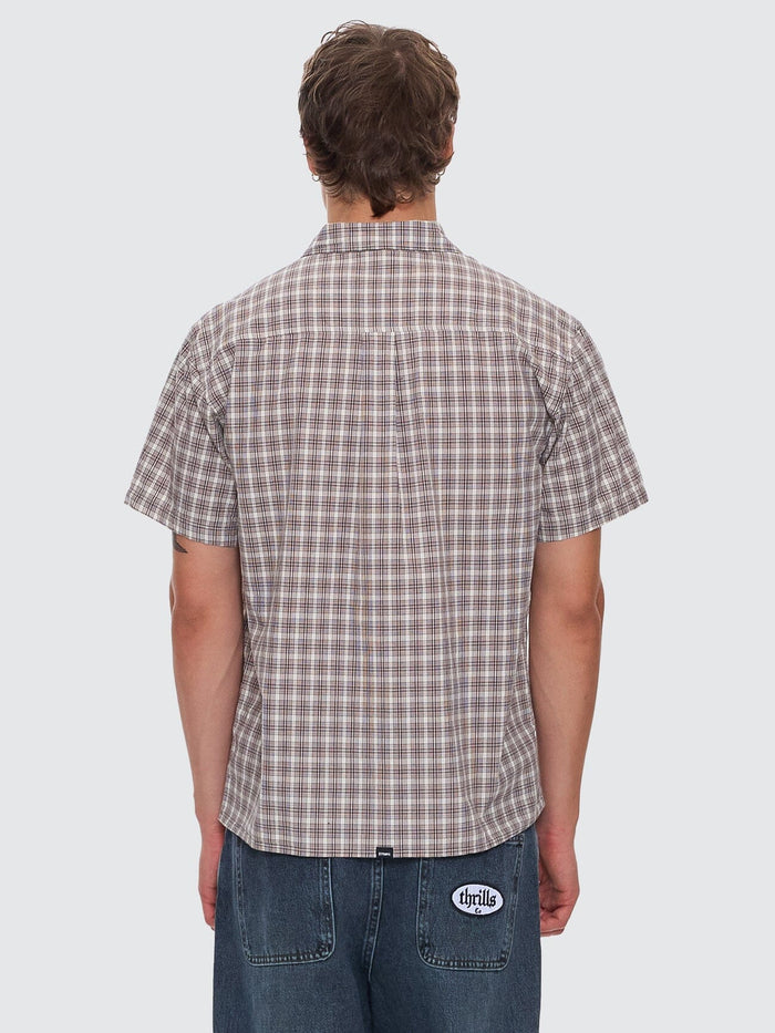 Adorned Check Short Sleeve Shirt - Java XS