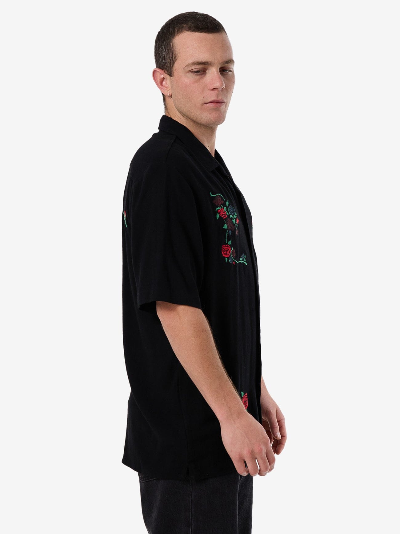 Thorned Bowling Shirt - Black XS