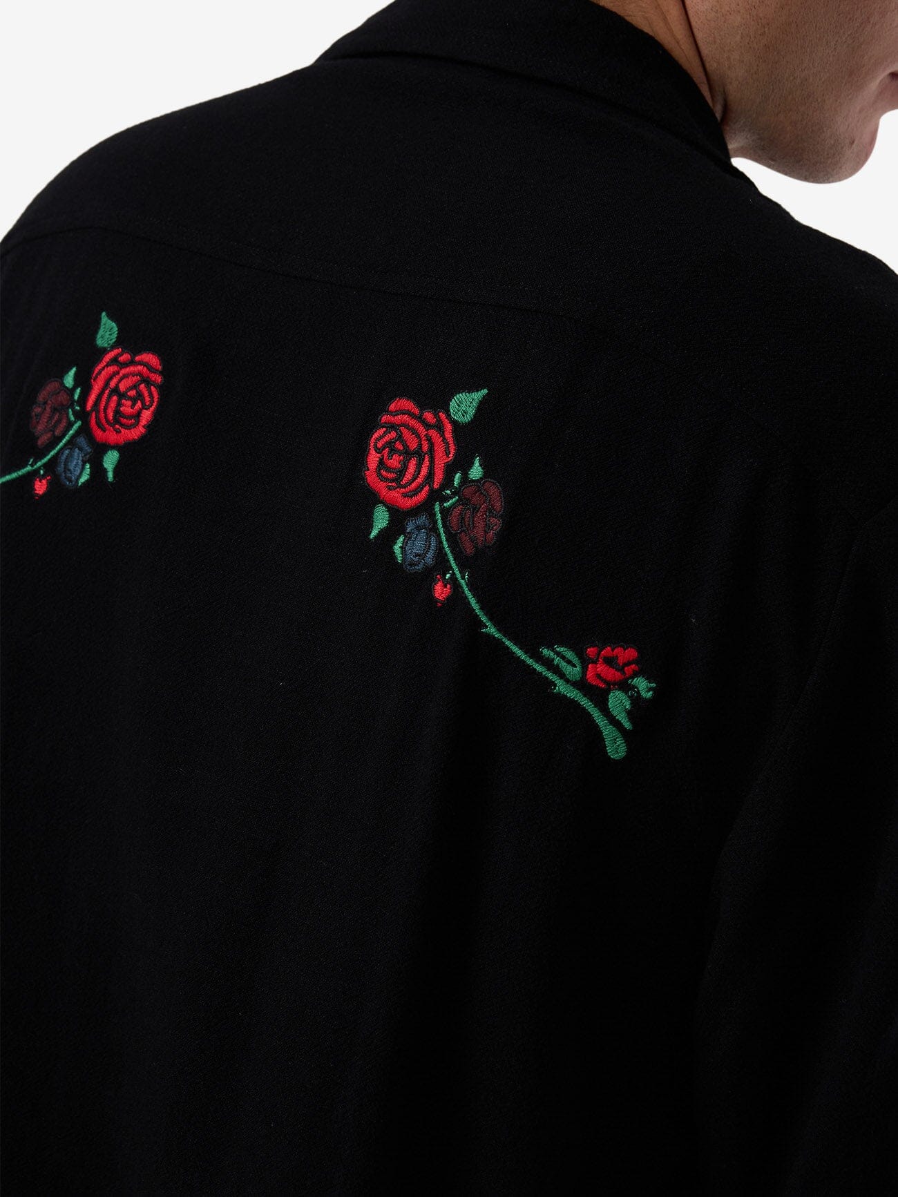 Thorned Bowling Shirt - Black XS