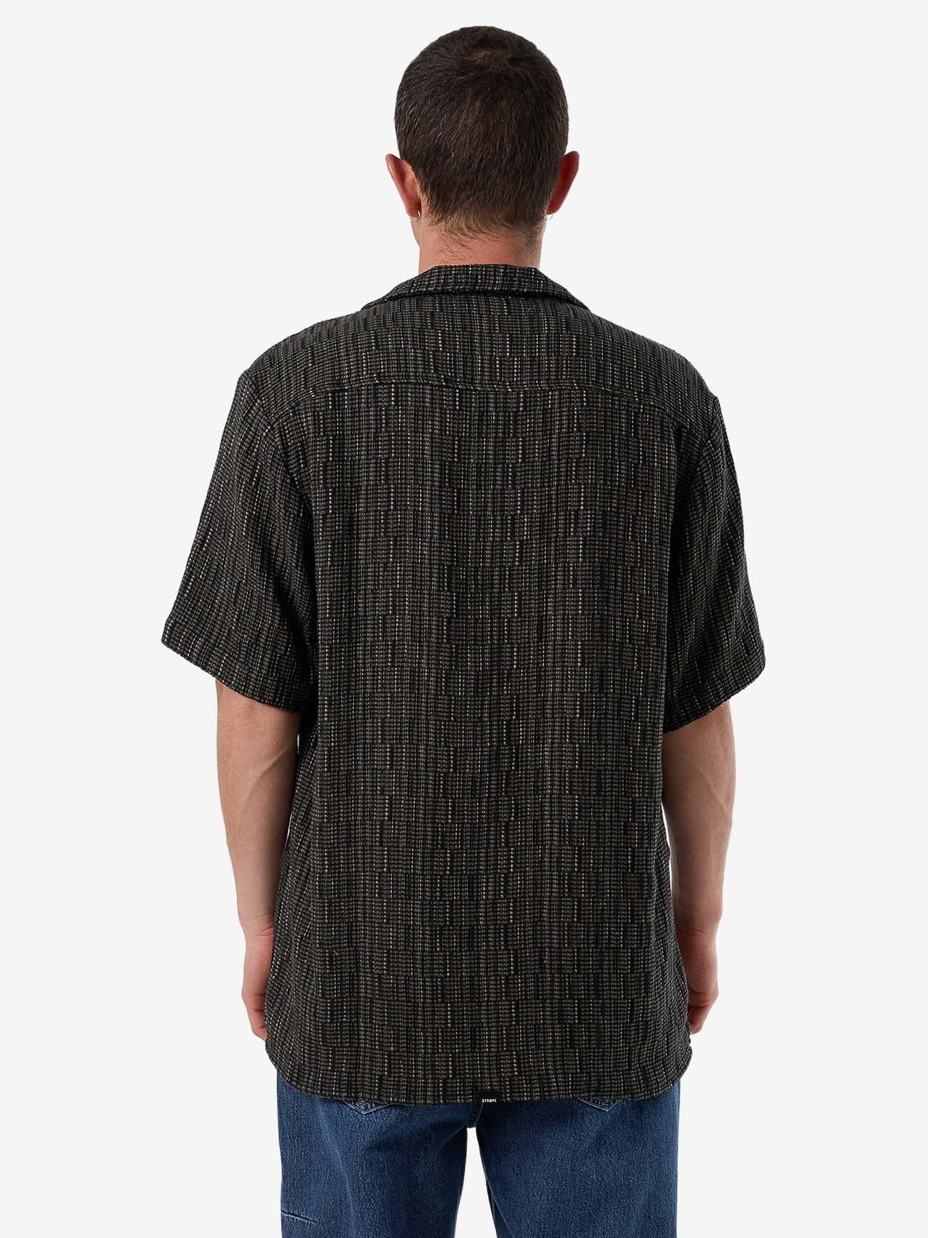 Fortune Favors Bowling Shirt - Oil Green XS