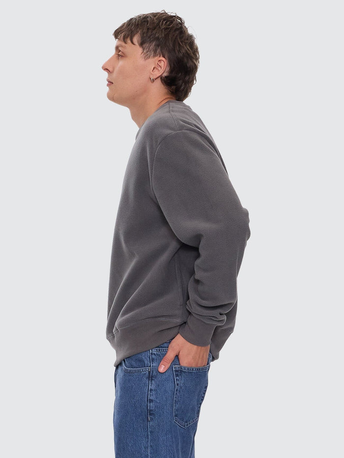 Powerful Security & Success Oversize Polar Fleece Crew - Merch Black XS