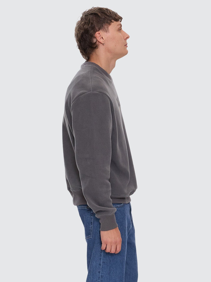 Powerful Security & Success Oversize Polar Fleece Crew - Merch Black XS