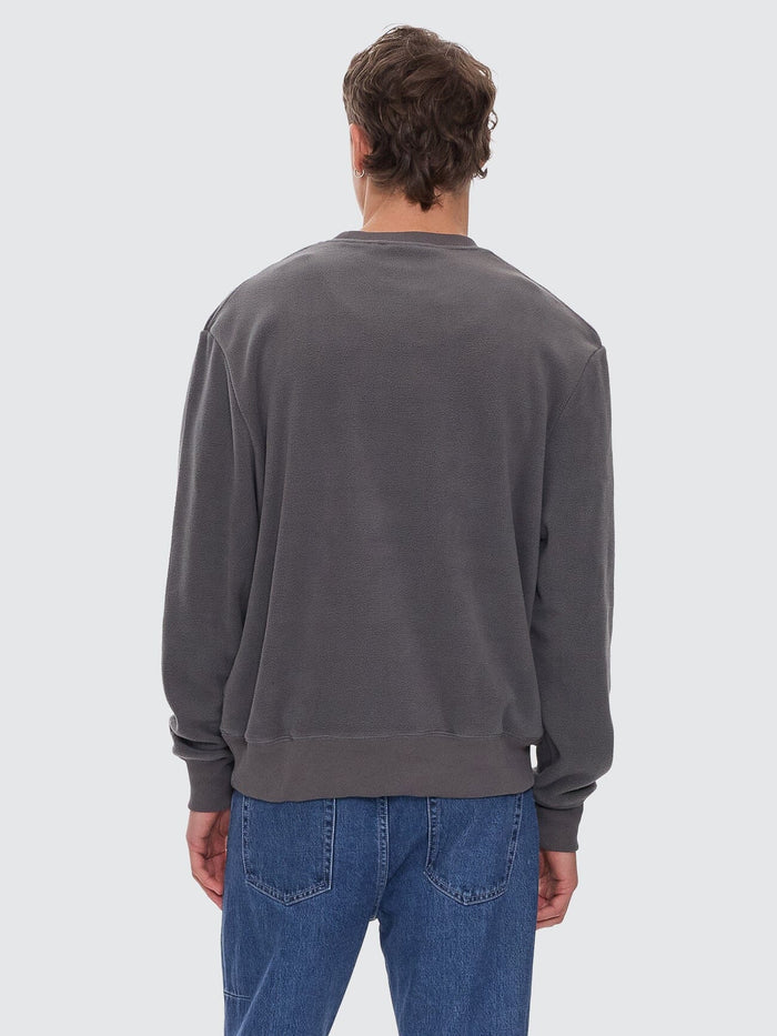 Powerful Security & Success Oversize Polar Fleece Crew - Merch Black XS