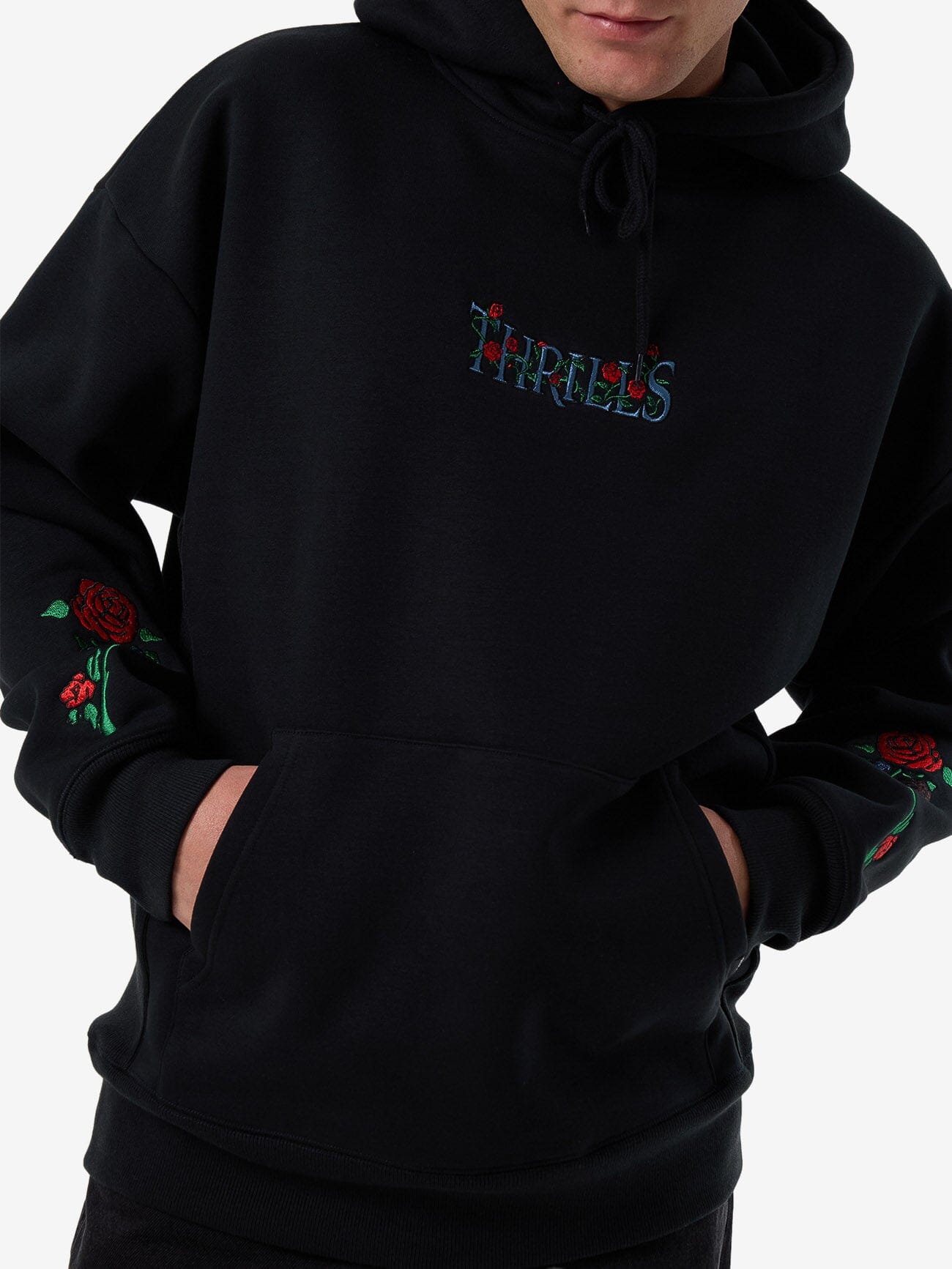 Thorned Slouch Pull On Hood - Black XS