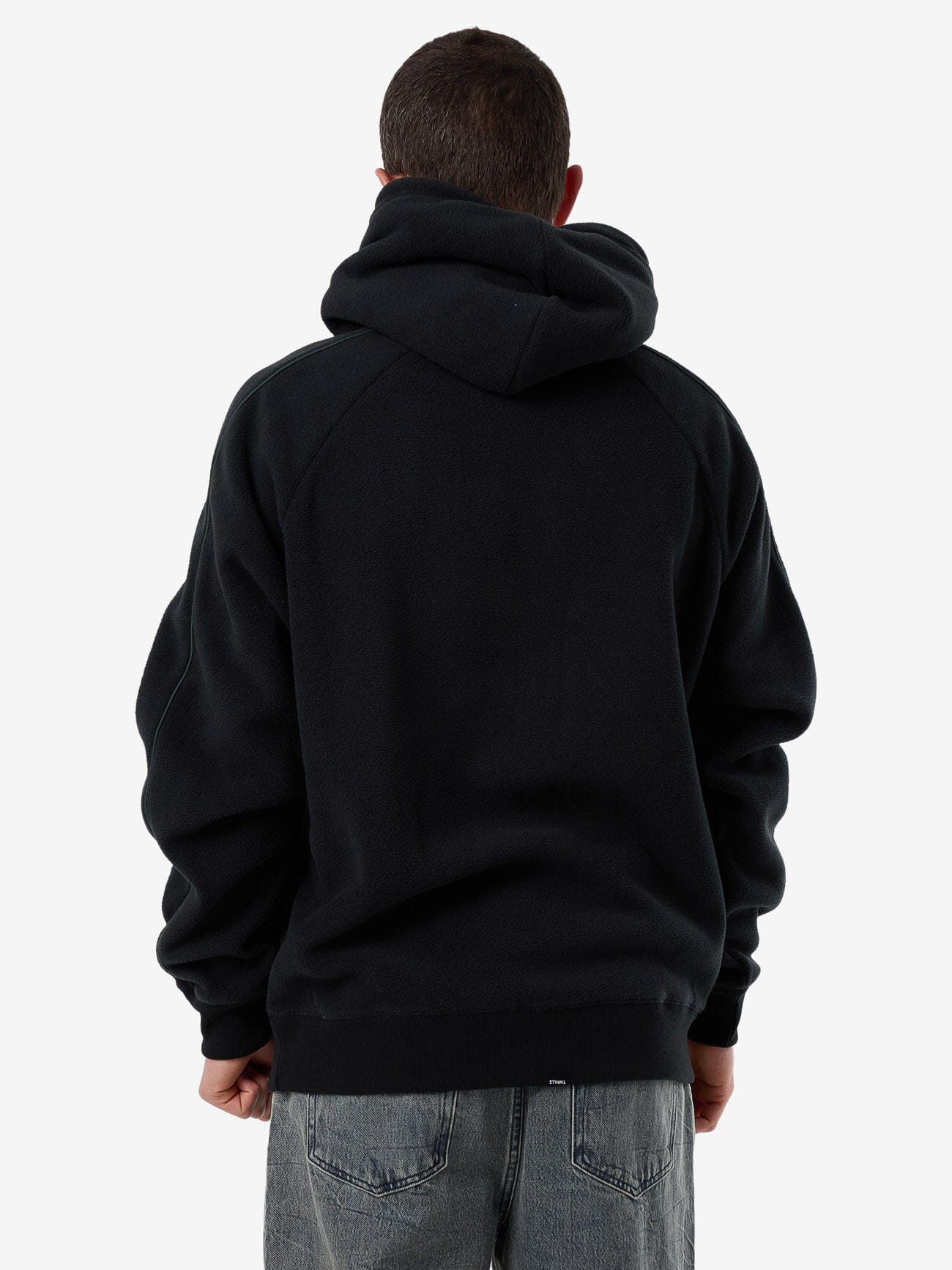 Fortune Favors Raglan Panel Hood - Washed Black XS