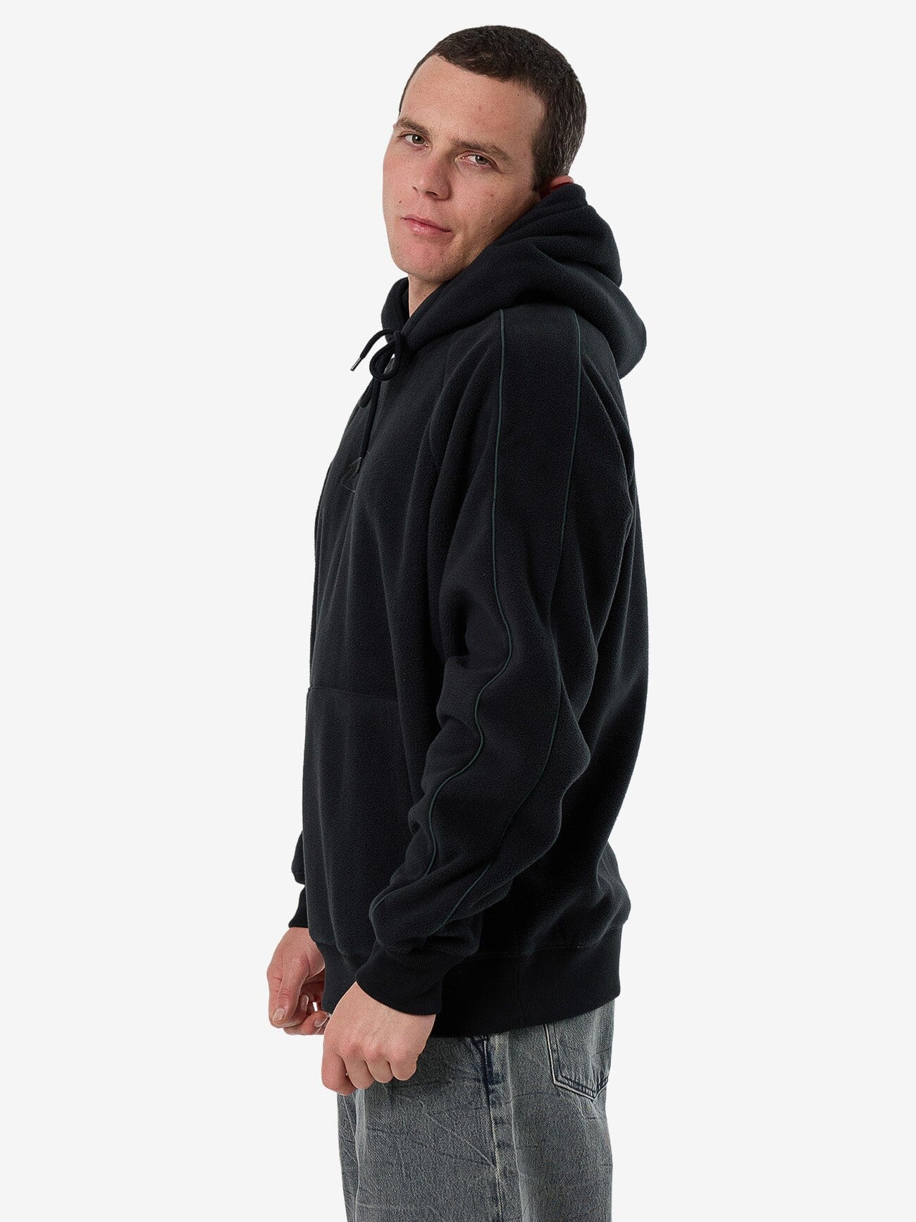 Fortune Favors Raglan Panel Hood - Washed Black XS