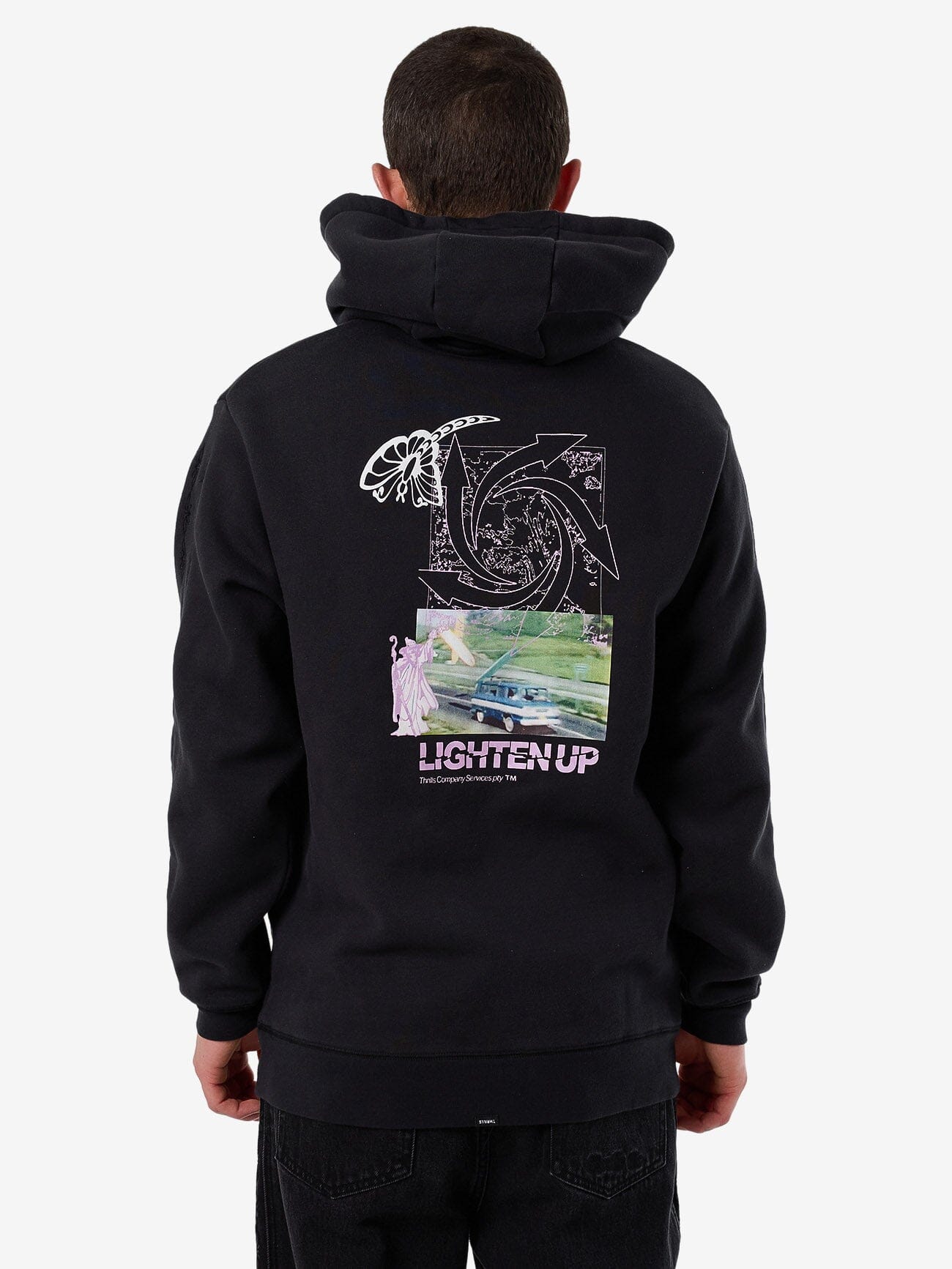 Lighten Up Slouch Pull On Short Hood - Twilight Black XS